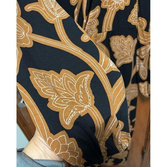 Boden dress paisley print jersey midi dress size 2 - Picture 6 of 6